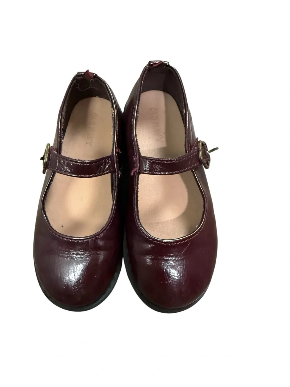 Old Navy Girls Mary Jane Dress Shoes in Burgundy Patent